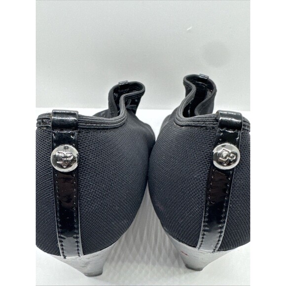Donald J Pliner Riley Peep Toe Bootie Size 8M Black - Picture 6 of 10